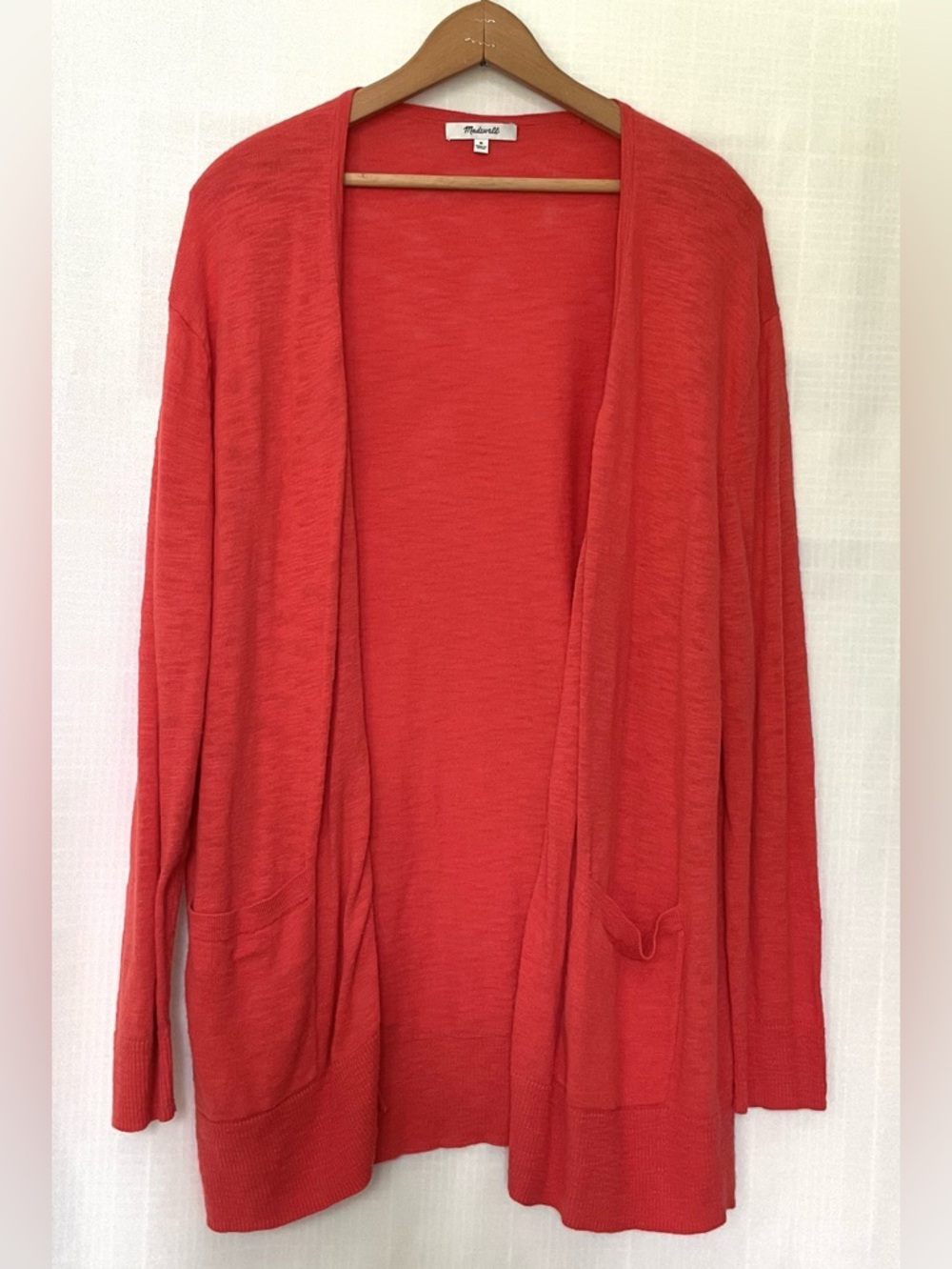 Madewell Orange Knit cardigan